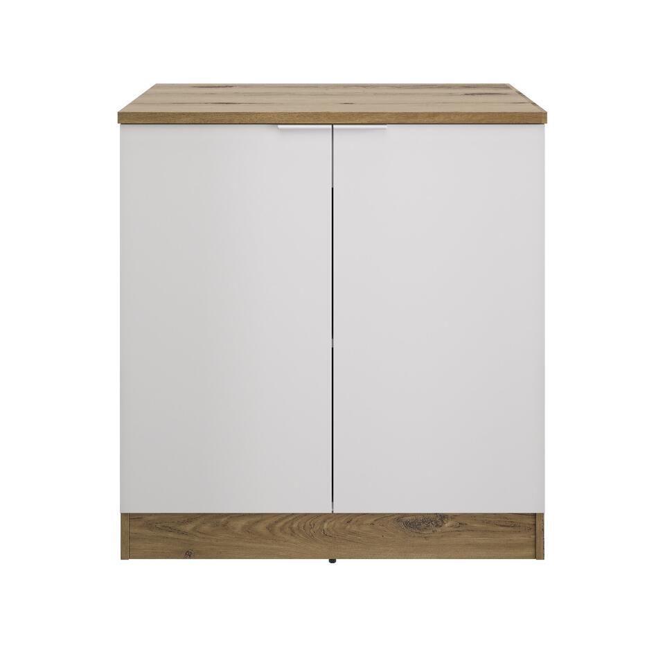 Onderkast keuken Eden - 80 x 60 x 86 cm - Helvezia Oak-design