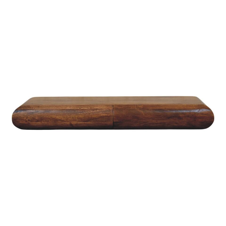 Artisan Furniture Massief Mangohouten Solis wandconsole | Leen Bakker