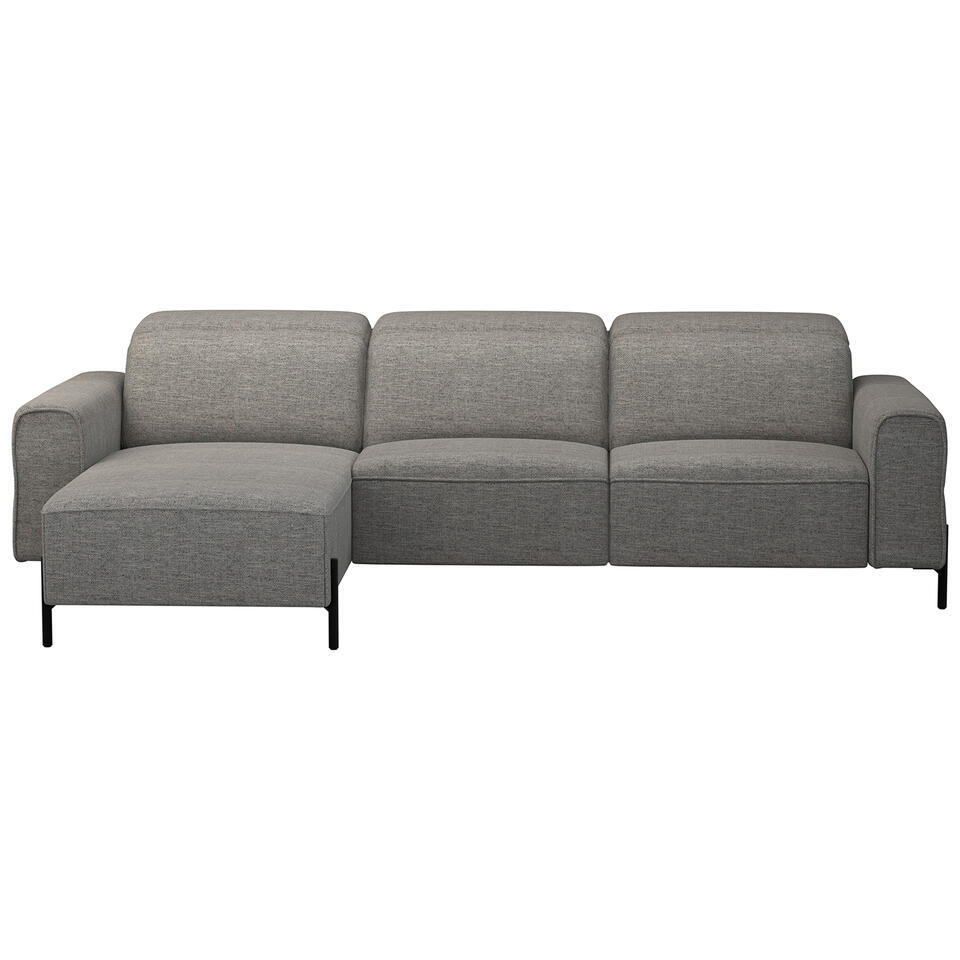 Hoekbank Dave Links - Grijs - 172x275x79 Cm