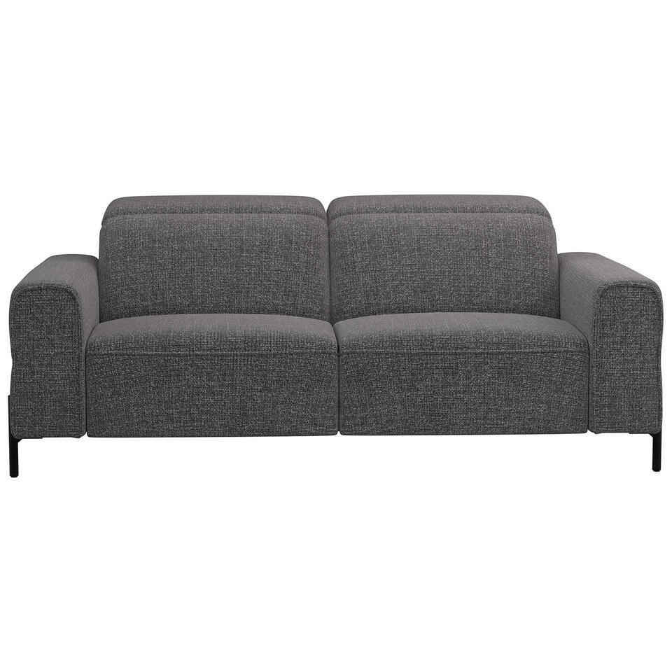 20% korting - Leen Bakker - Bank Dave 3-zits - Chacha - Stof - Grijs - 105x198x79 Cm
