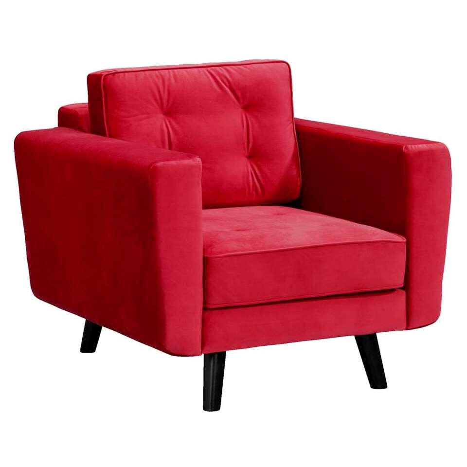Fauteuil Bristol - stof - rood