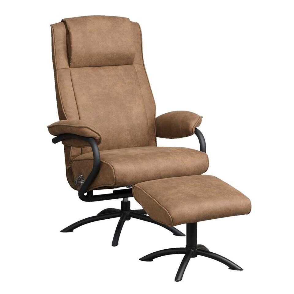 Relaxfauteuil Vic incl. hocker - taupe