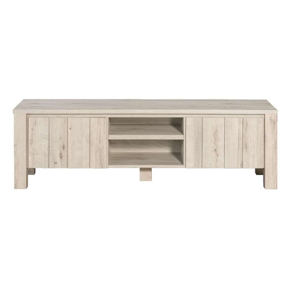 financieel een paar plotseling TV-meubel Jens - grijs eiken - 52x168x50 cm | Leen Bakker