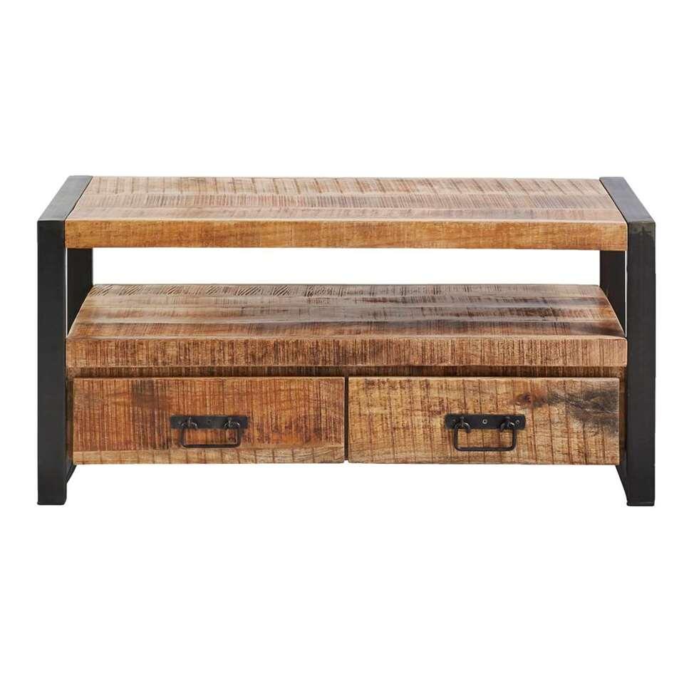 gehandicapt Brig selecteer TV meubel Scott - metaal/hout - 50x110x45 cm | Leen Bakker