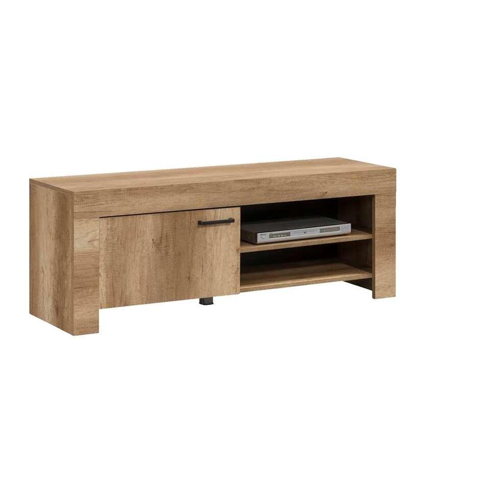 TV-meubel Lidia - eikenkleur - 53x140x42,5 cm