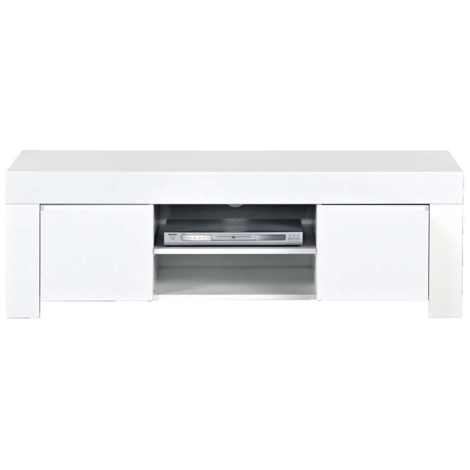 TV-meubel Amalfi - hoogglans wit - 45x140x50 cm | Bakker