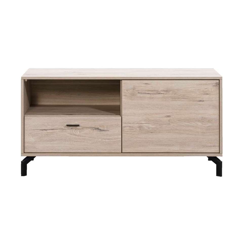 TV-meubel - vergrijsd eiken 60x121x50 cm | Leen Bakker