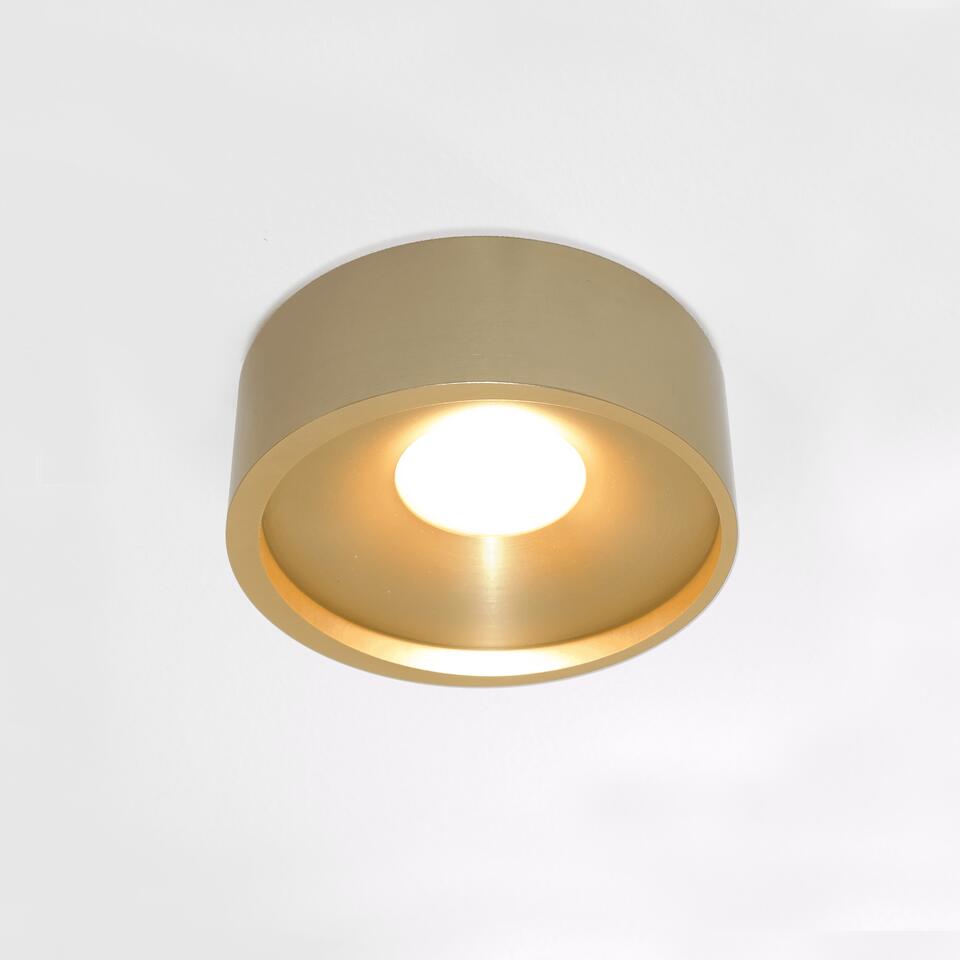 Artdelight Plafondlamp Orlando - 14 cm - mat goud