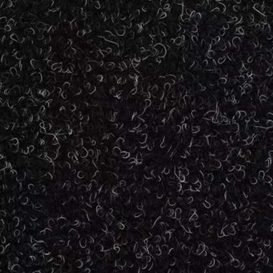 VIDAXL Trapmatten zelfklevend 54x16x4 cm naaldvilt zwart 15 st