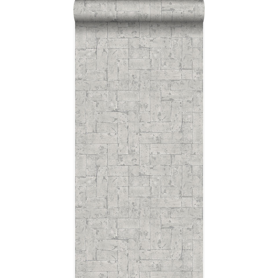 Origin behang - bakstenen - lichtgrijs - 53 cm x 10.05 m product