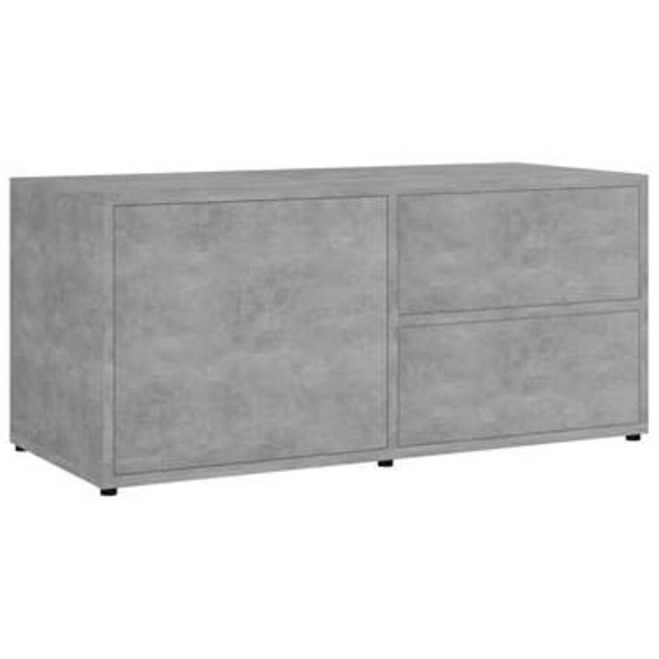 vidaXL Tv-meubel 80x34x36 cm spaanplaat betongrijs product