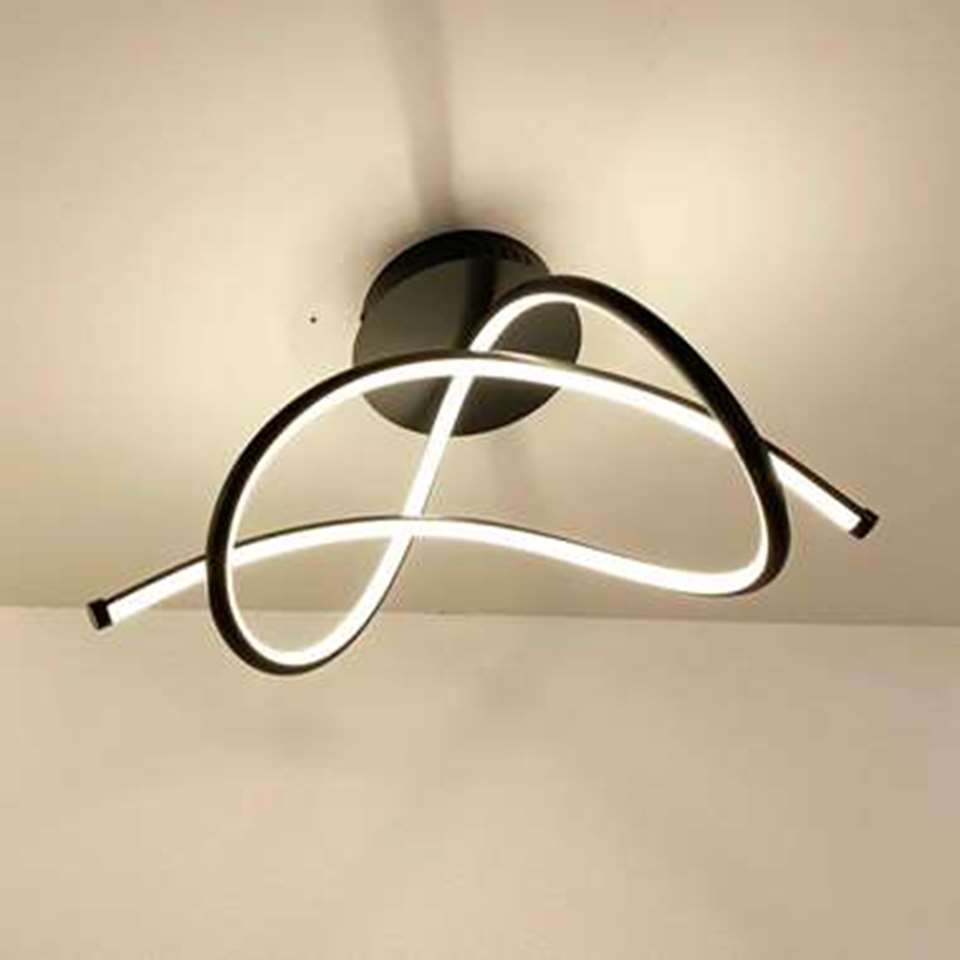 Highlight Plafondlamp Plaza - L 53 cm - zwart