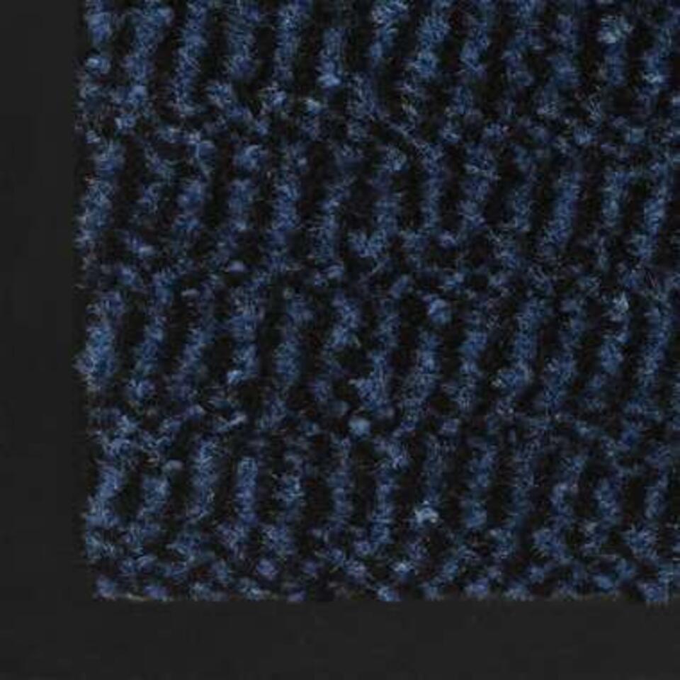 vidaXL Droogloopmatten - 2 st - rechthoekig getuft - 80x120 cm - blauw
