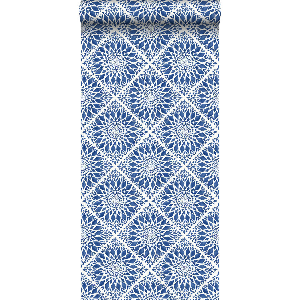 ESTAhome behang - tegelmotief - donkerblauw - 53 cm x 10,05 m product