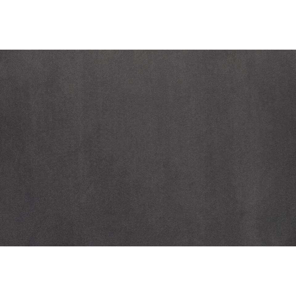 Bureaustoel Senja - velvet - grijs - zwart metaal