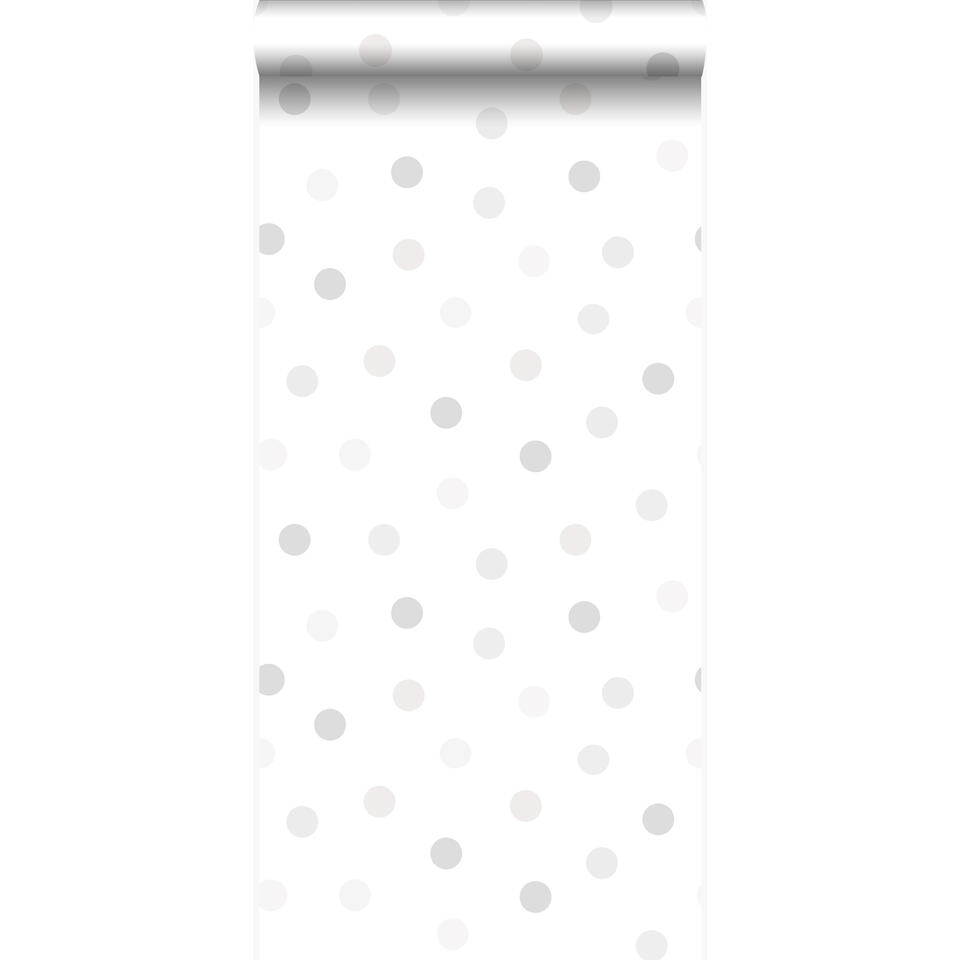 Origin behang - stip - beige en grijs - 53 cm x 10,05 m product