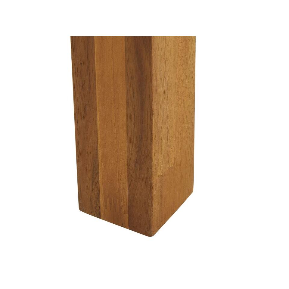 Beliani tuintafelset LIVORNO - lichte houtkleur acaciahout