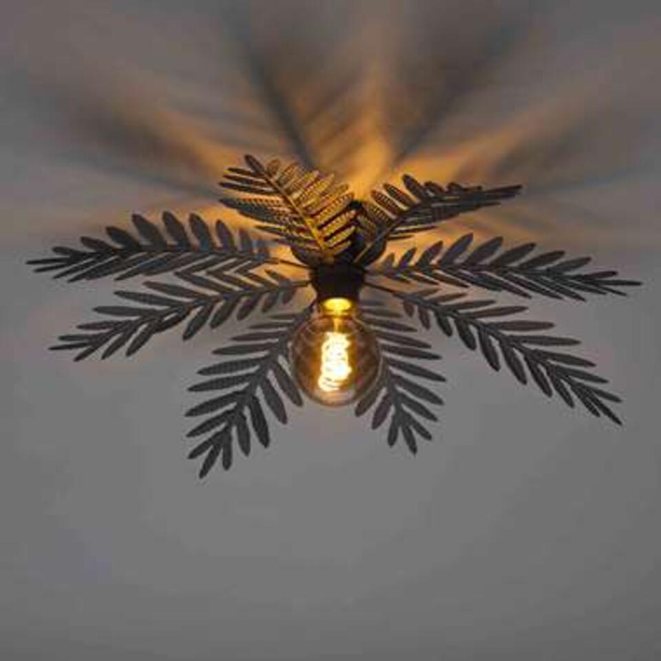 Ylumen Plafondlamp Palm - 8 bladen - Ø 65 cm - zwart