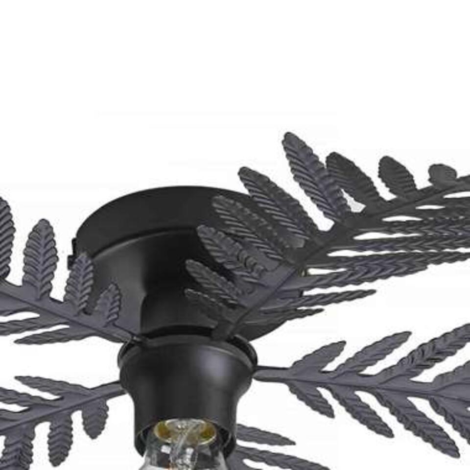 Ylumen Plafondlamp Palm - 8 bladen - Ø 65 cm - zwart