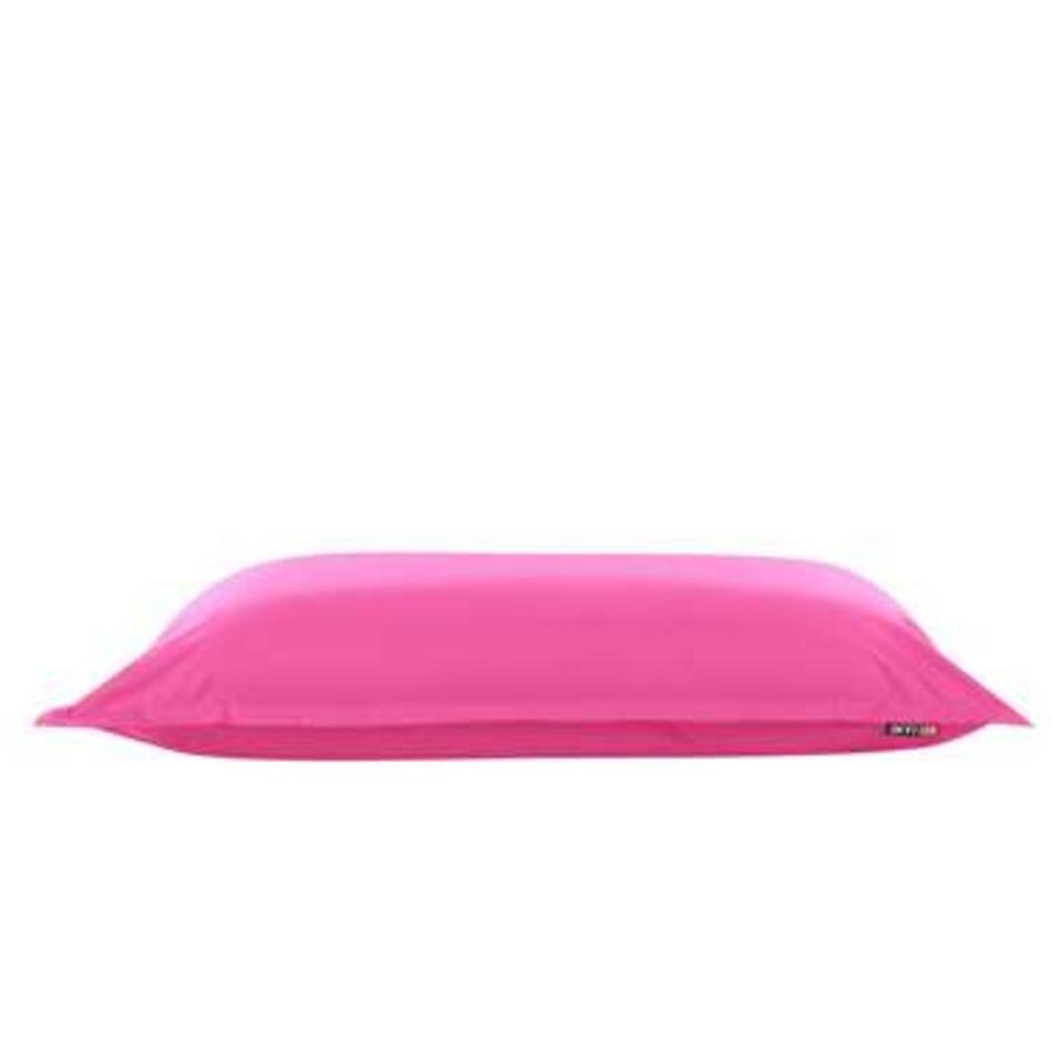Beliani Extra grote zitzak FUZZY - roze nylon