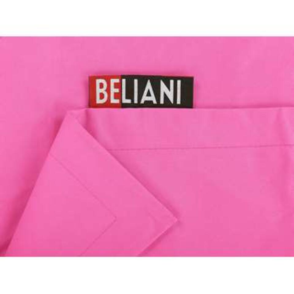 Beliani Extra grote zitzak FUZZY - roze nylon