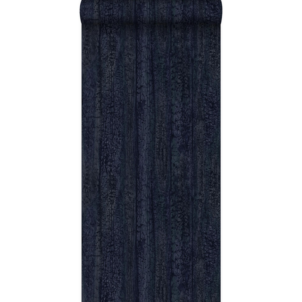 Origin behang - houtmotief - donkerblauw - 53 cm x 10.05 m product