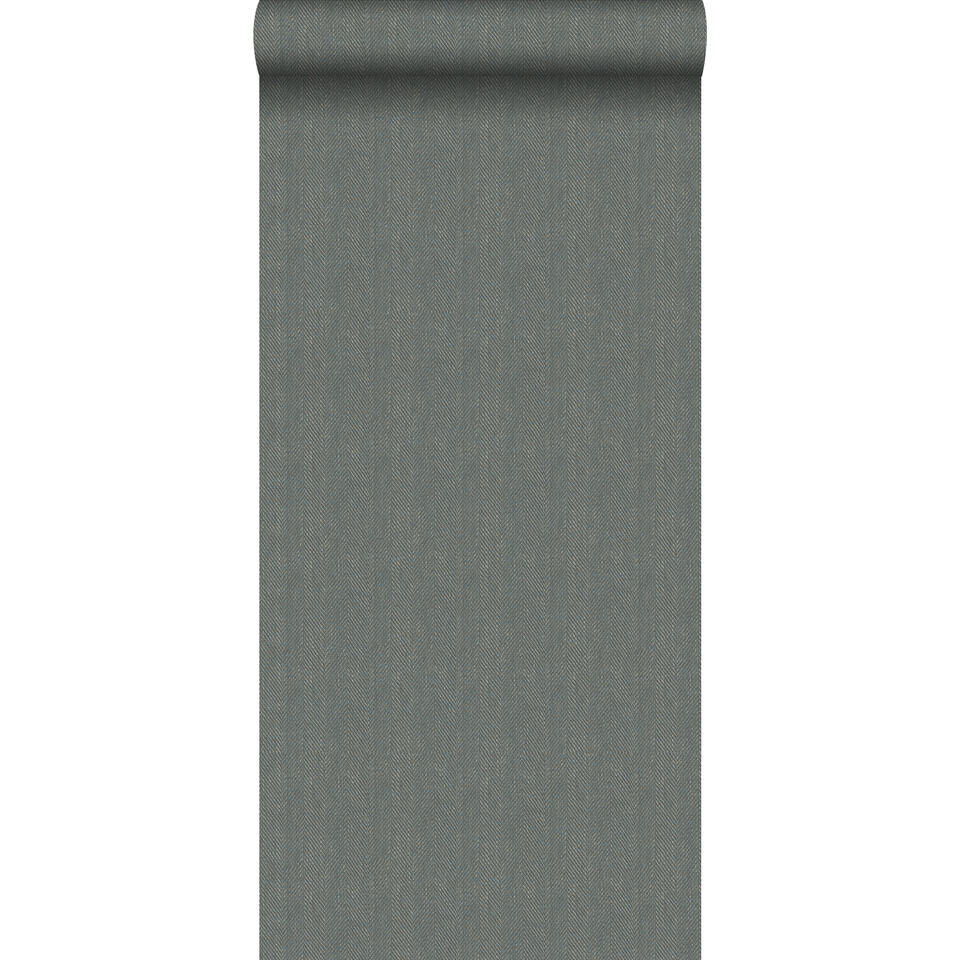 Origin behang - twill weving - groen grijs - 0.53 x 10.05 m product