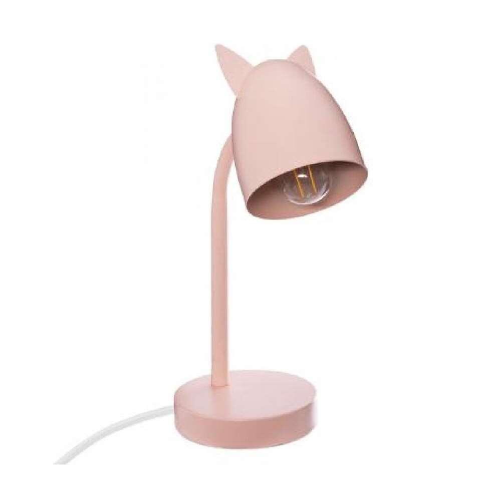 De kamer schoonmaken Instrueren drempel Atmosphera - Bureaulamp - Met roze oortjes - Roze | Leen Bakker