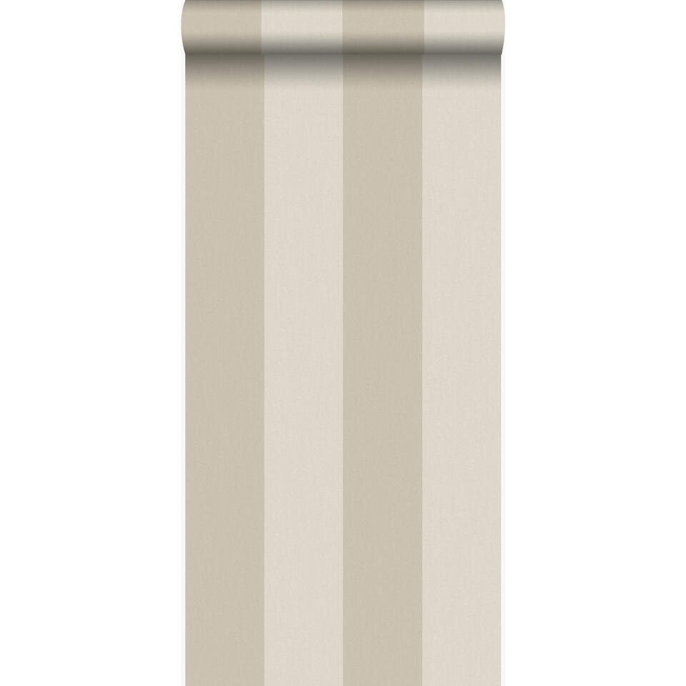 Origin behang - strepen - donker beige - 53 cm x 10,05 m product