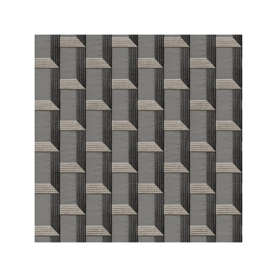 Dutch Wallcoverings - Wallstitch Design Charcoal - 0,53x10,05m | Leen ...