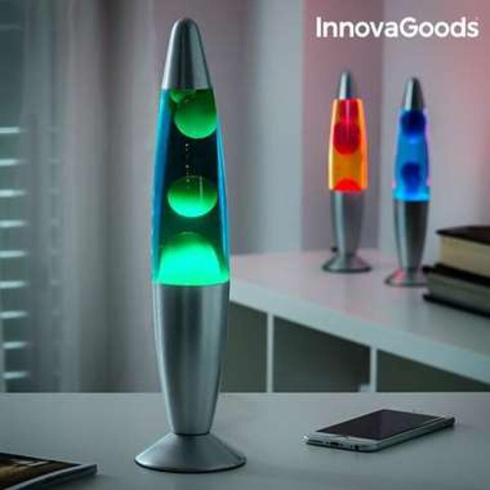 InnovaGoods - Magma Lavalamp - Tafellamp - 25W - Groen