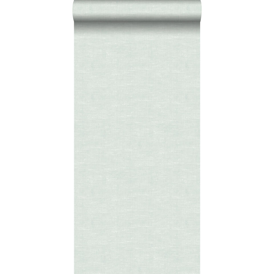 ESTAhome behang - effen linnenstructuur - mintgroen - 53 cm x 10,05 m product