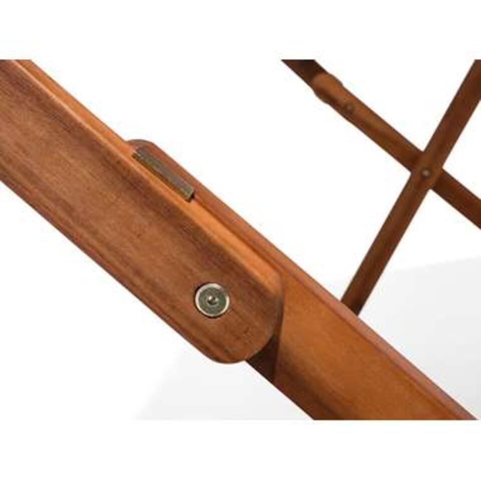 Beliani Inklapbare tafel CENTO - donkere houtkleur acaciahout