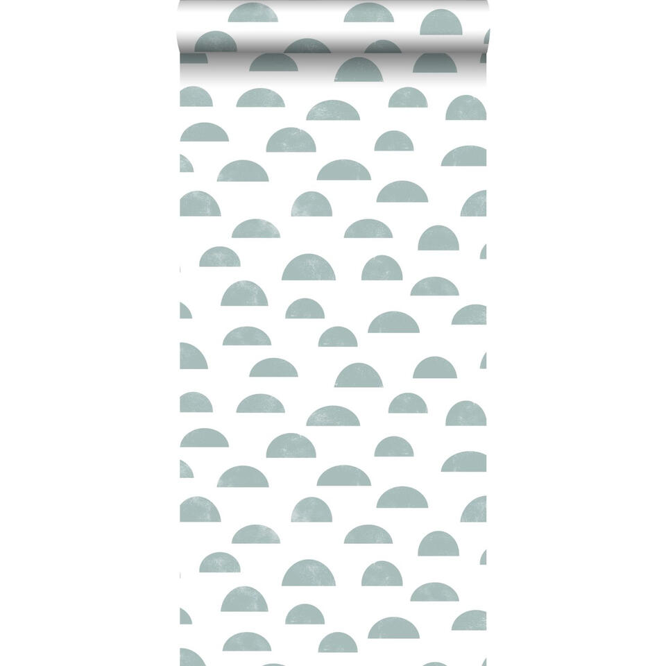 ESTAhome behang - grafisch motief - vergrijsd blauw - 0.53 x 10.05 m product