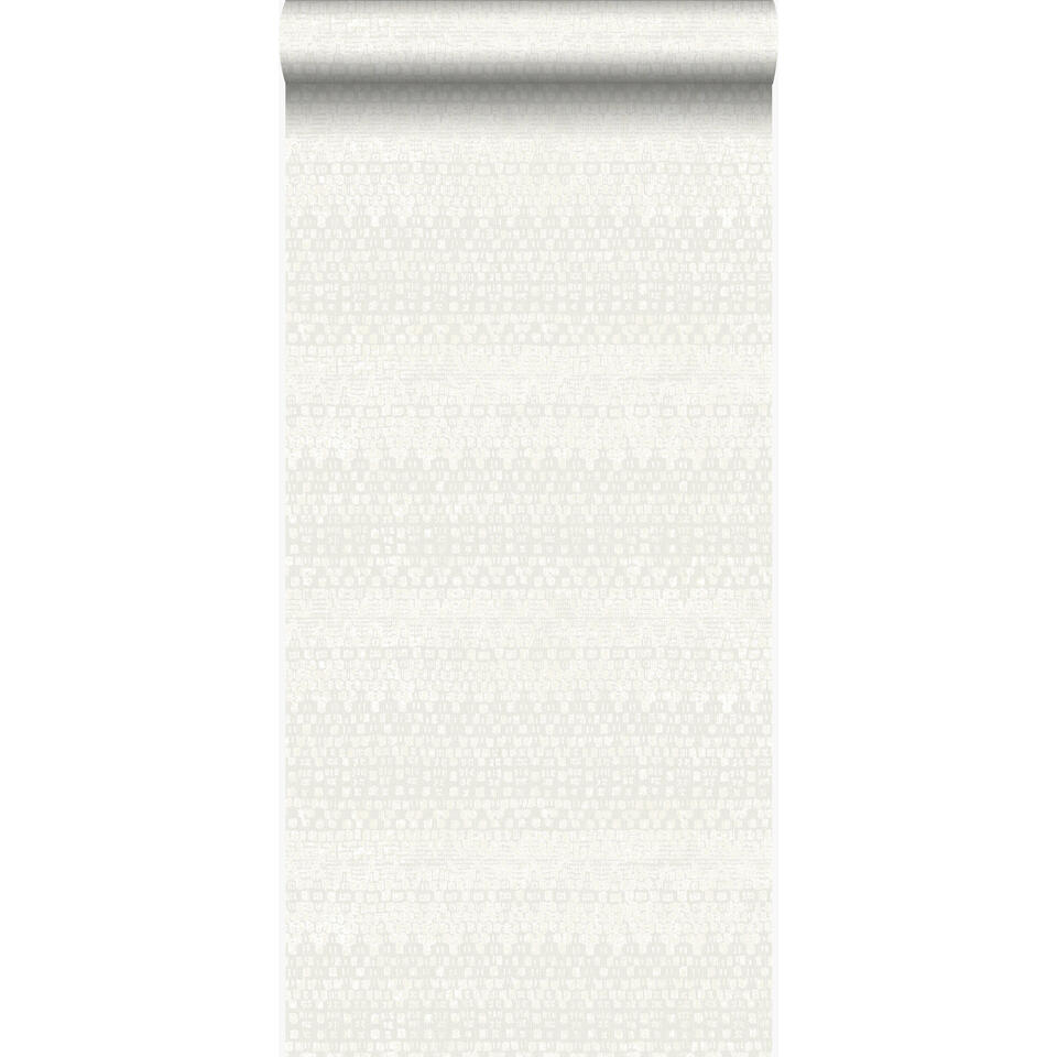 Origin behang - dierenhuid structuur - wit - 53 cm x 10,05 m product