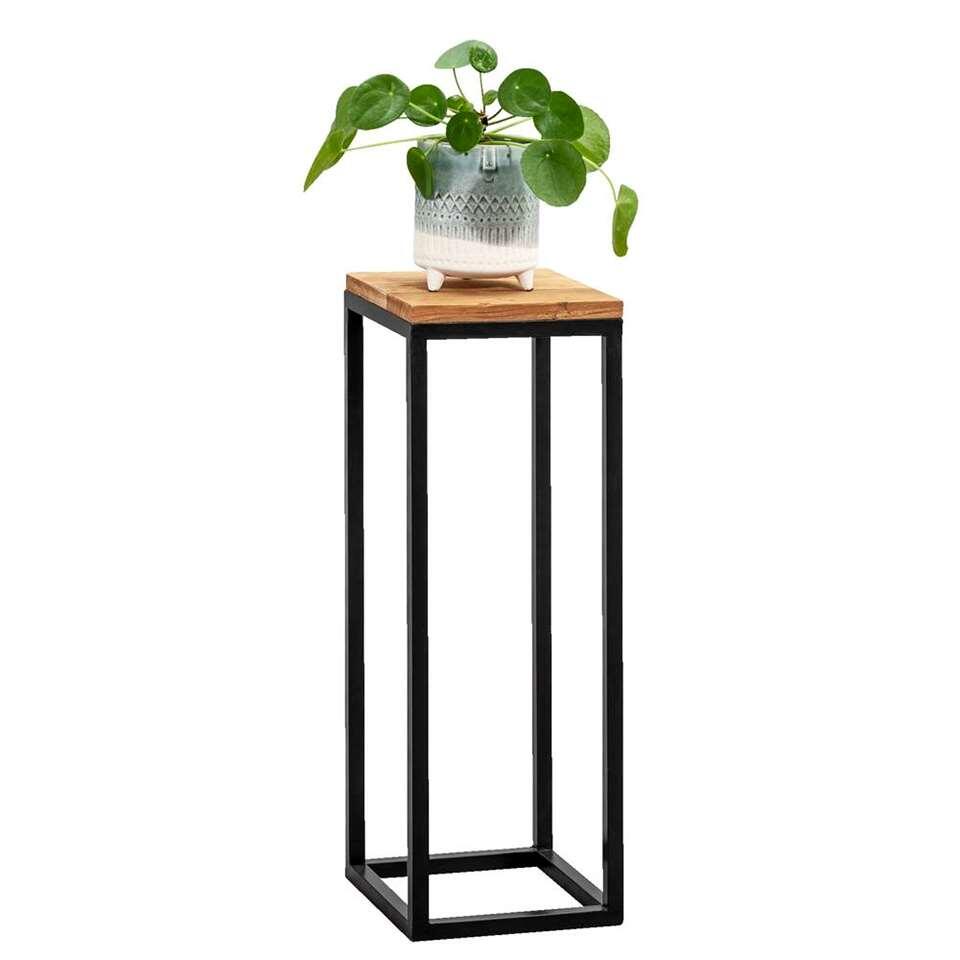 Plantentafel Gijs - naturel/zwart - 70x25x25 cm