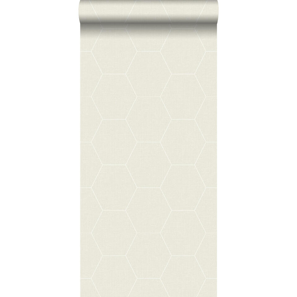 ESTAhome behang - honingraat-motief - beige - 0.53 x 10.05 m product