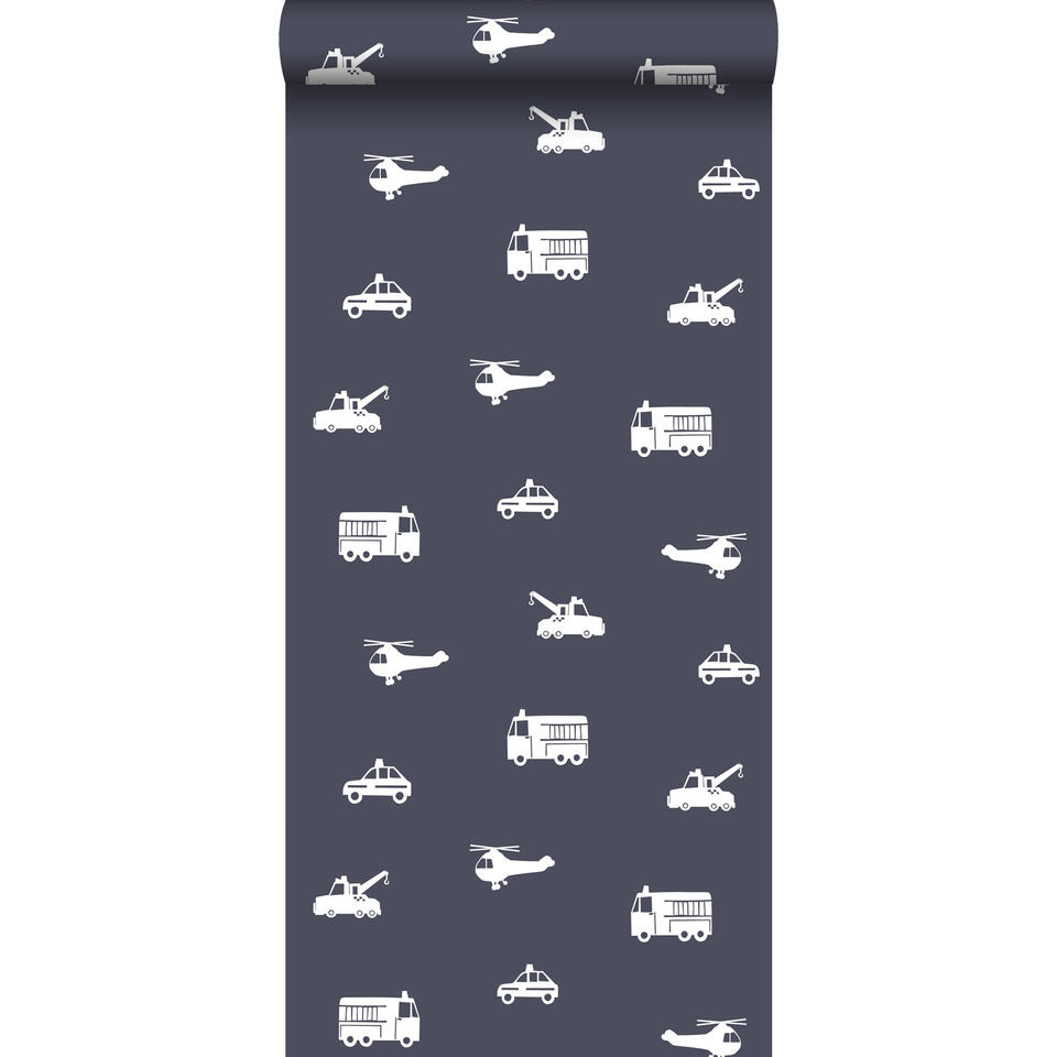 ESTAhome behang - voertuigen - donkerblauw - 53 cm x 10,05 m product