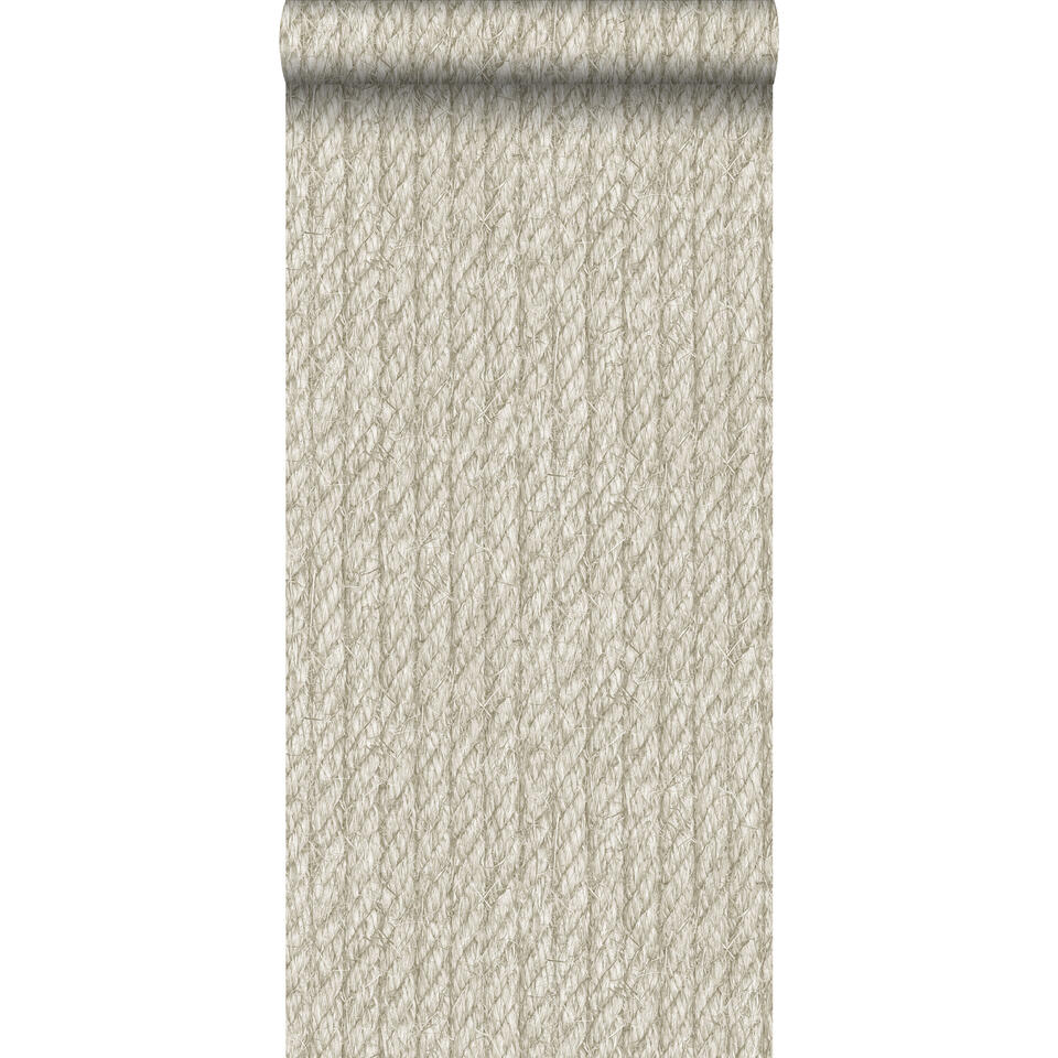 ESTAhome behang - touw-motief - beige - 53 cm x 10,05 m product