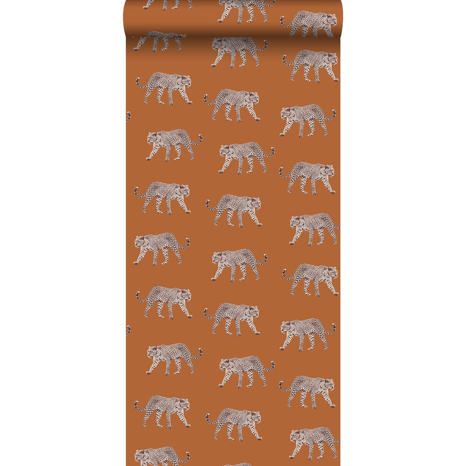 ESTAhome behang - panters - warm oranje - 0.53 x 10.05 m product