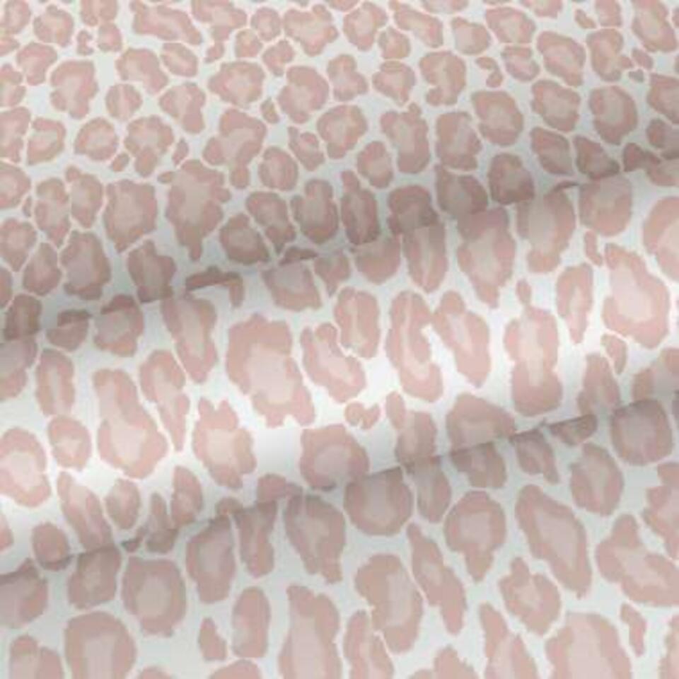 Weg huis Vrijgekomen rooster ESTAhome behang - panterprint - zacht roze - 0.53 x 10.05 m | Leen Bakker
