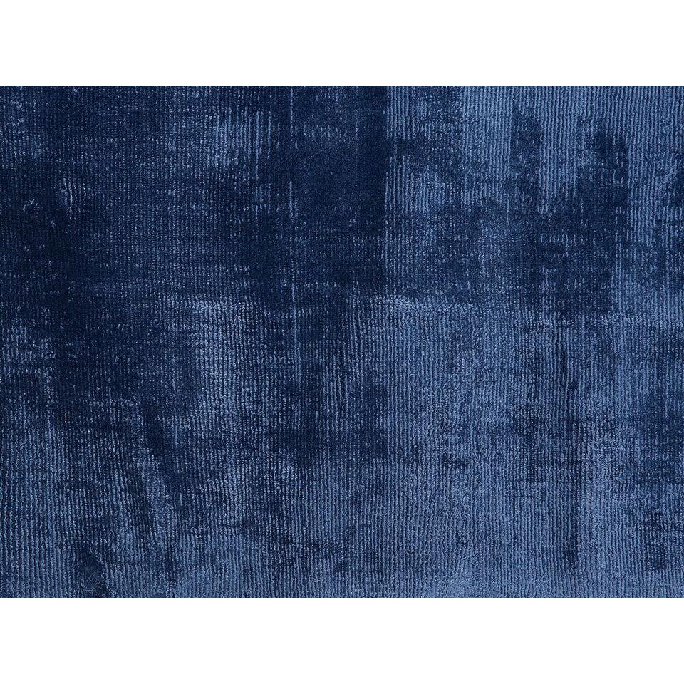 Beliani Laagpolig - GESI blauw viscose 200x200 cm