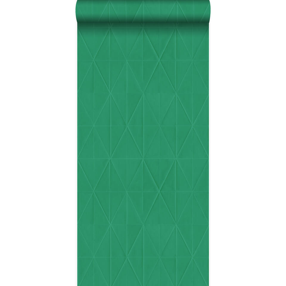 Origin behang - grafische vorm - groen - 53 cm x 10,05 m product