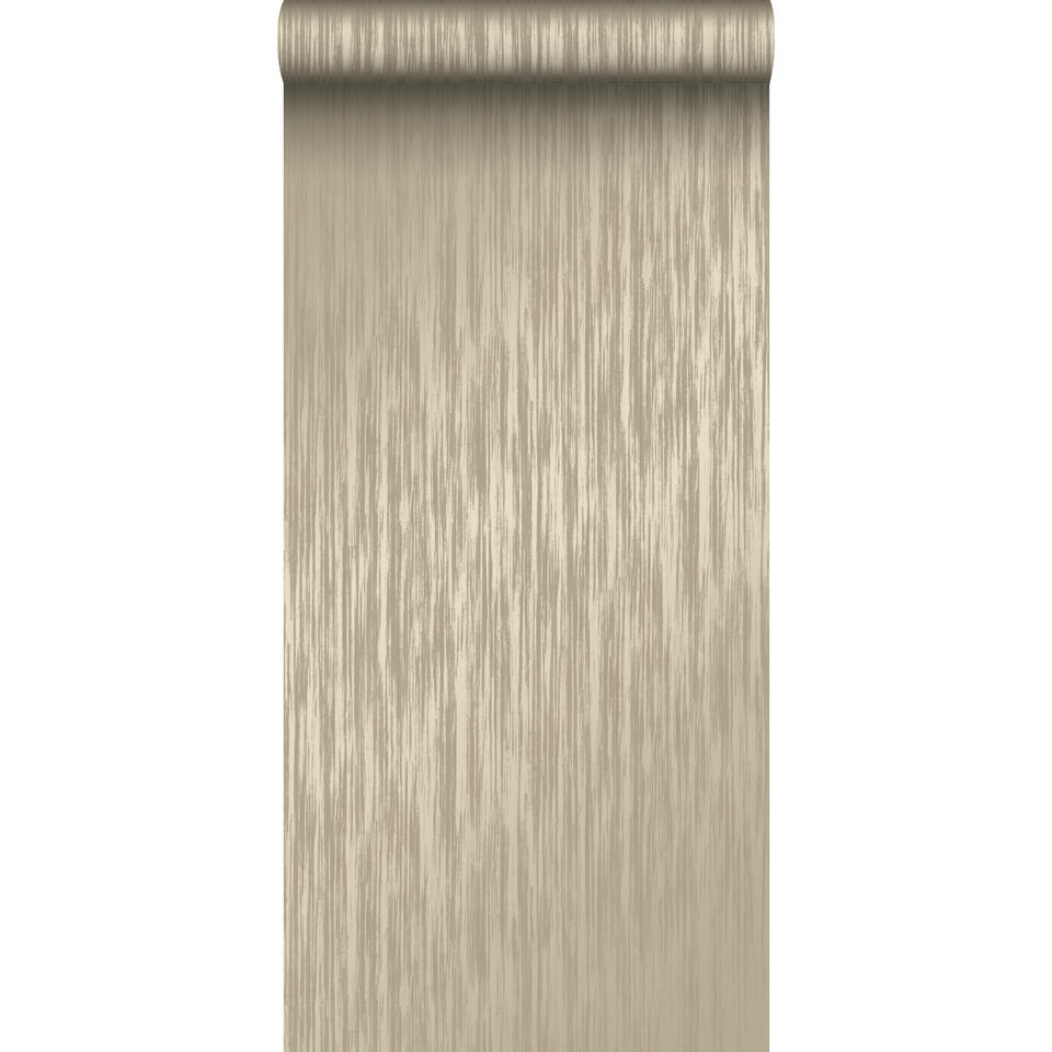 Origin behang - fijne strepen - lichtbruin - 53 cm x 10,05 m product