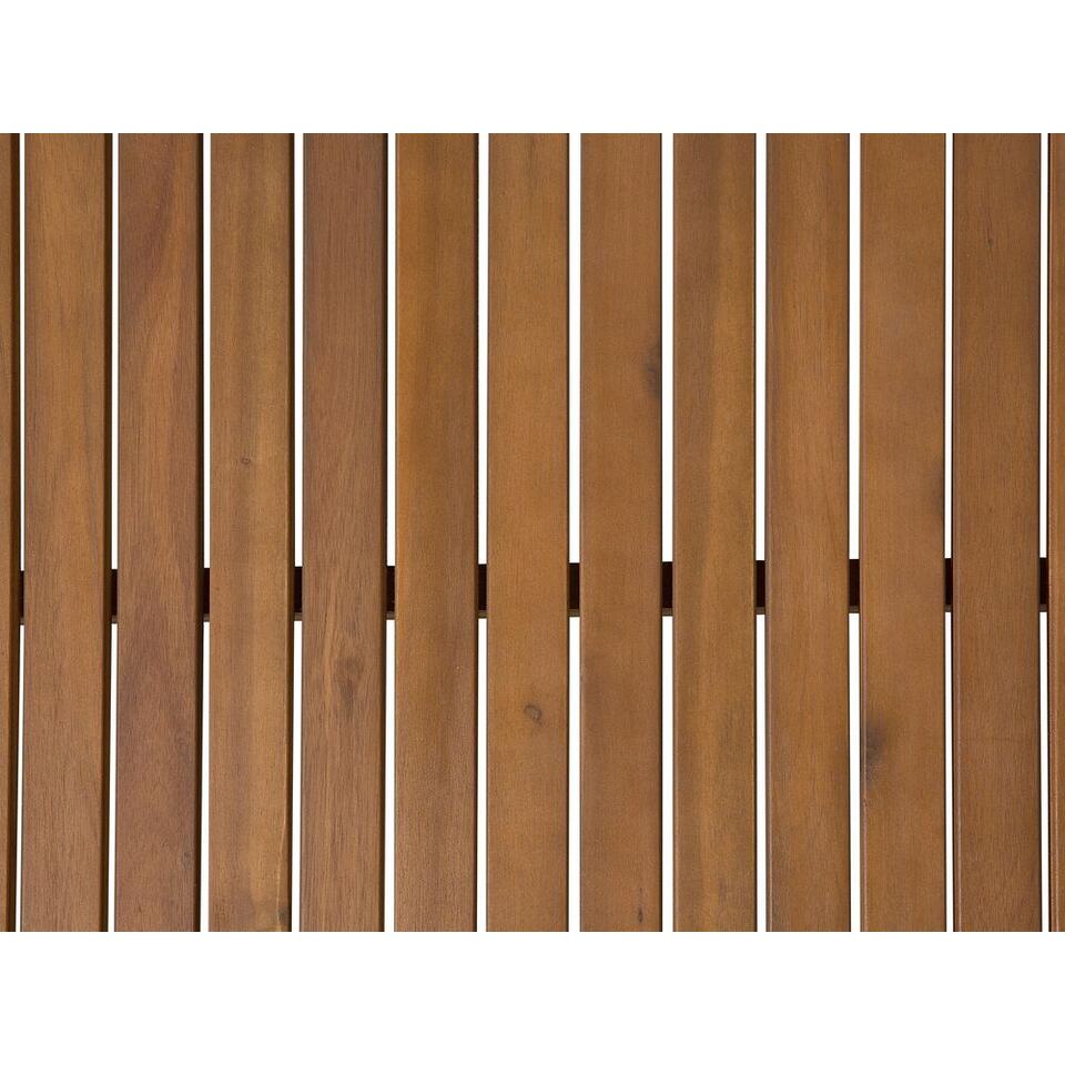 Beliani tuintafelset SASSARI - lichte houtkleur acaciahout