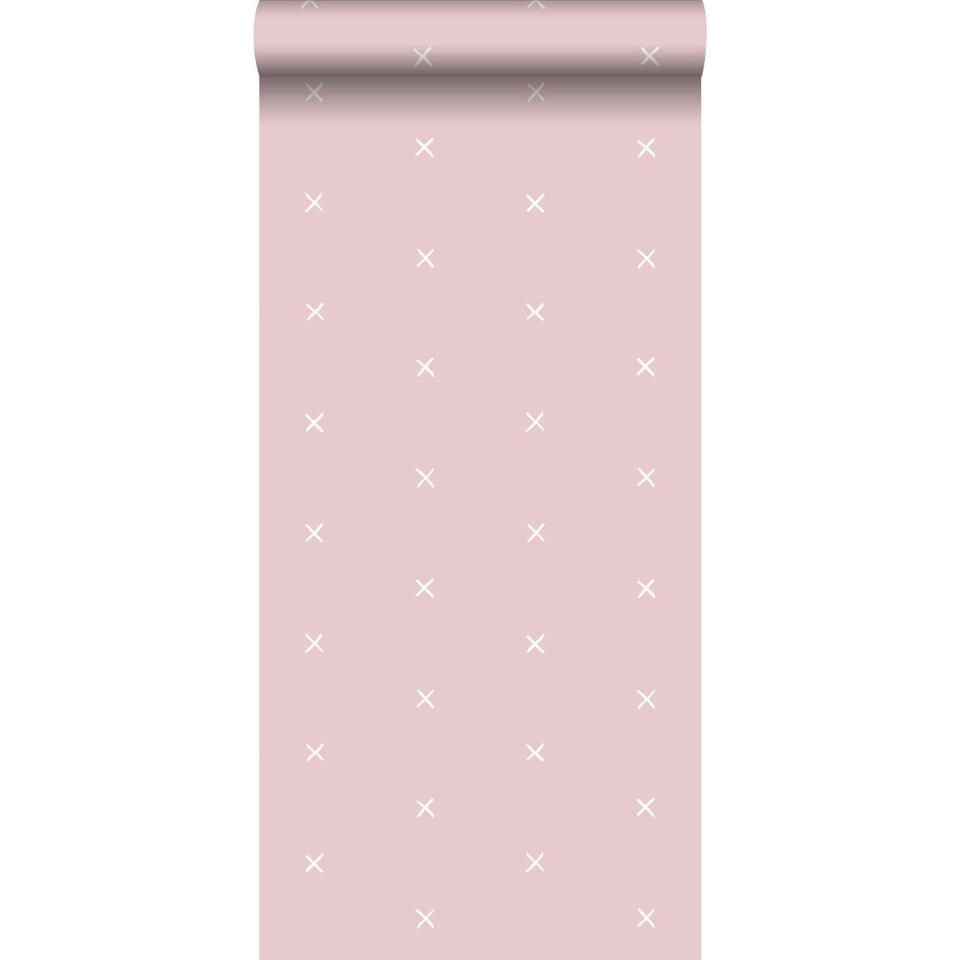 ESTAhome behang - grafisch motief - roze - 0.53 x 10.05 m product
