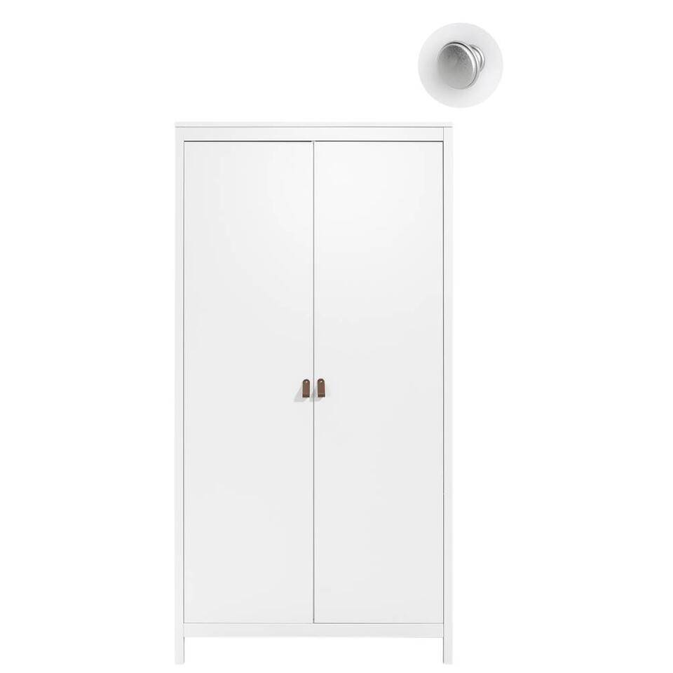 Kledingkast Madeira 2-deurs - wit - 199x102x58 cm