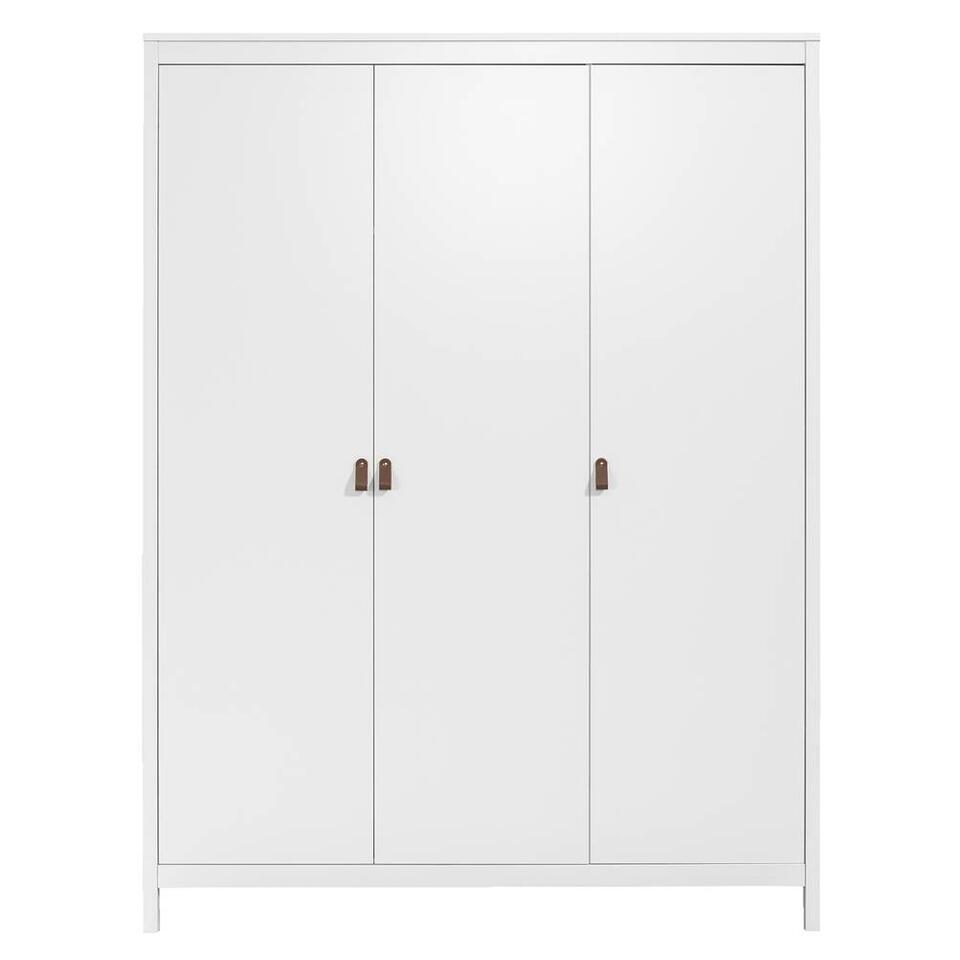 Kledingkast Madeira 3-deurs - wit - 199x150x58 cm