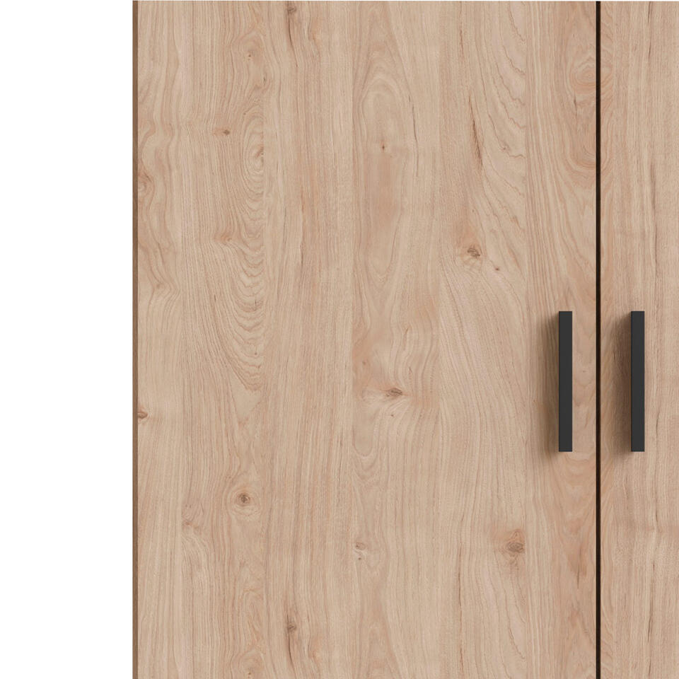 Kledingkast Sprint 2-deurs - eikenkleur - 200x98,5x50 cm