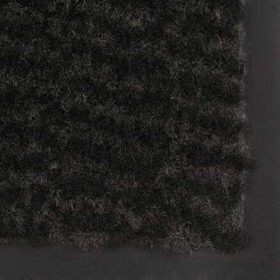 Speels Wennen aan Onverbiddelijk vidaXL Droogloopmat rechthoekig getuft 80x120 cm zwart | Leen Bakker